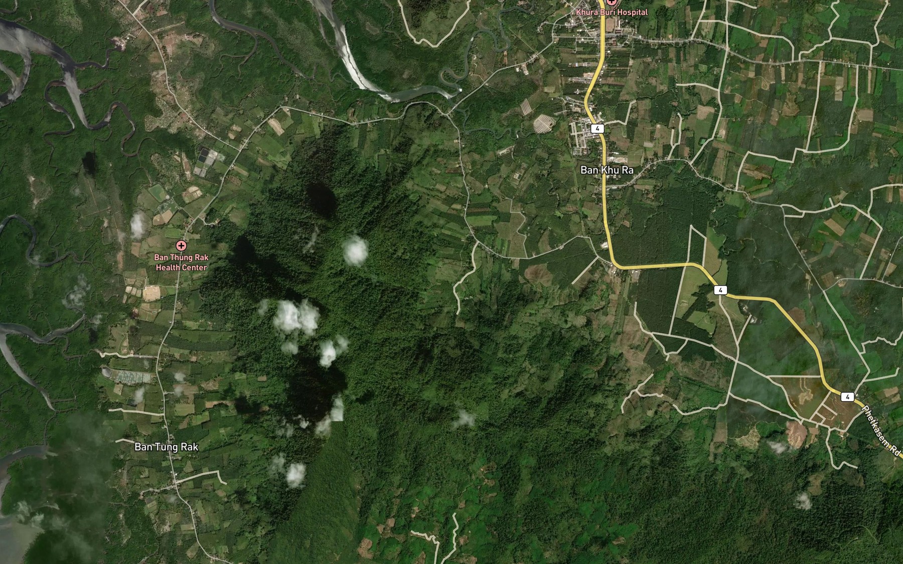 Satellite map of the Nong Khlong Nai Thui