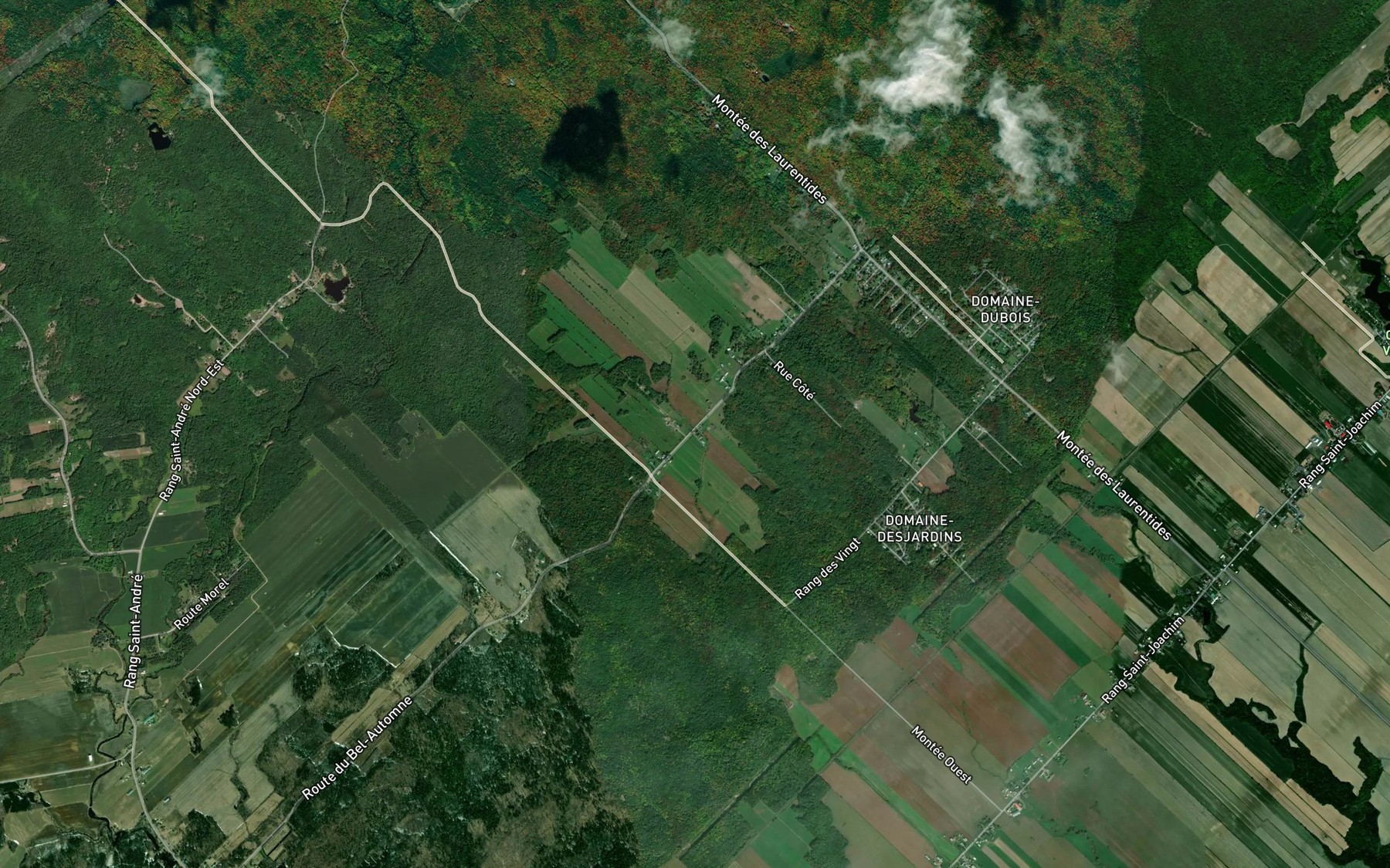Satellite map of the Cours d'eau Landry-Henault