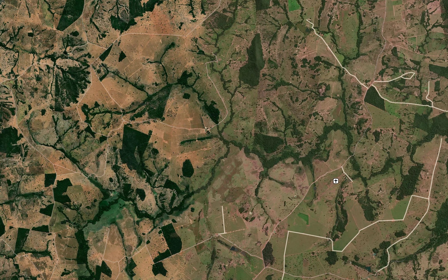 Satellite map of the Corrego do Rancho