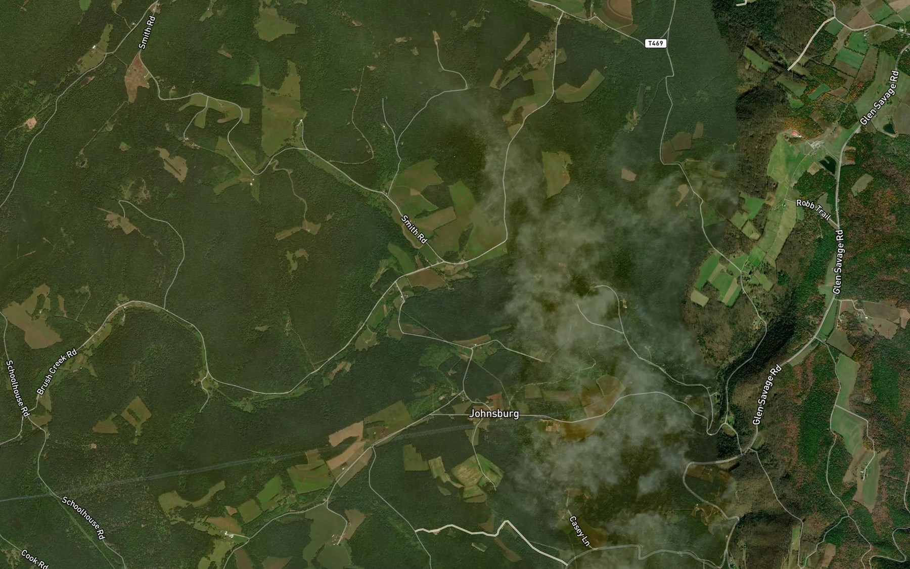 Satellite map of the Panther Run