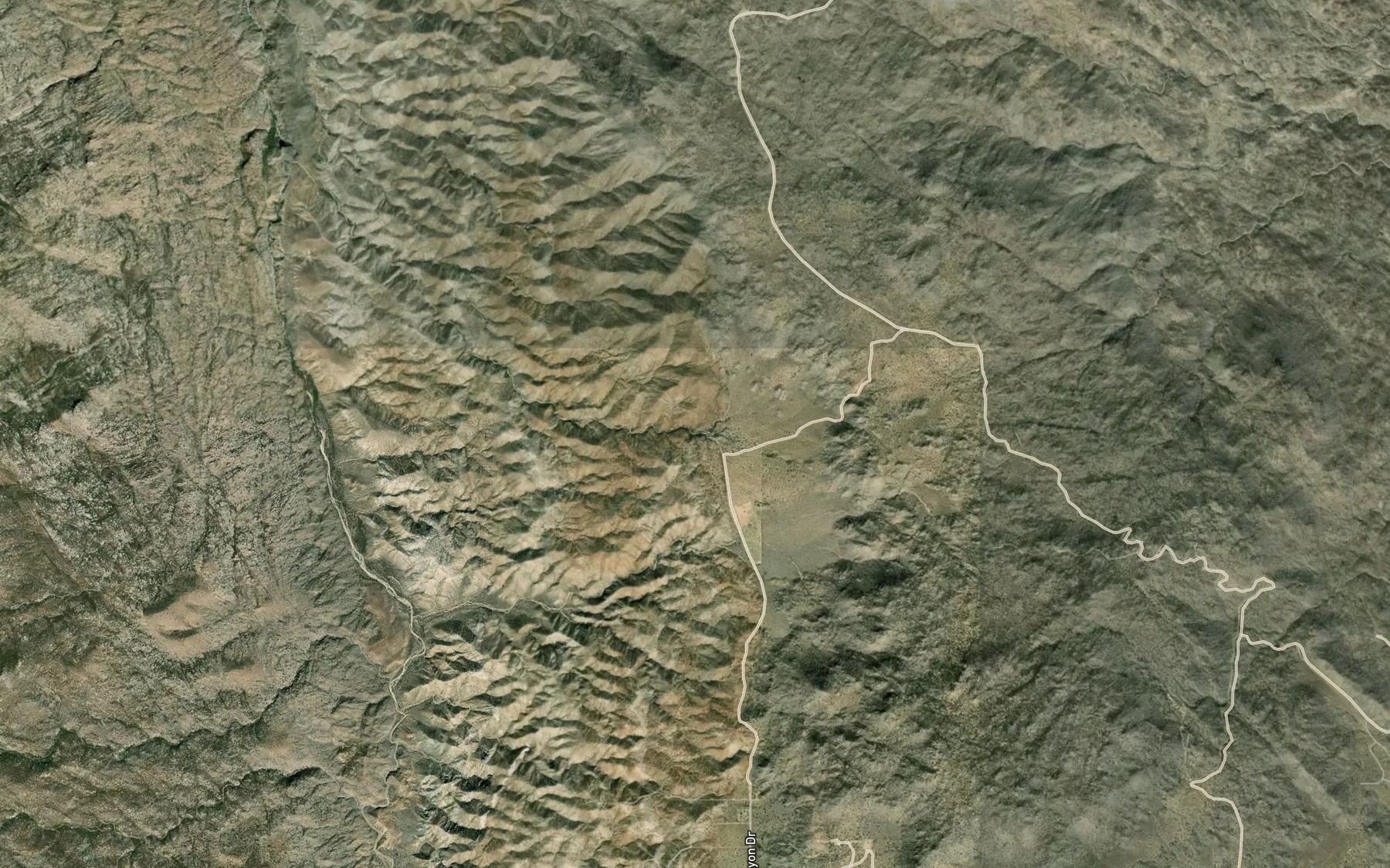 Satellite map of the Potrero Spring