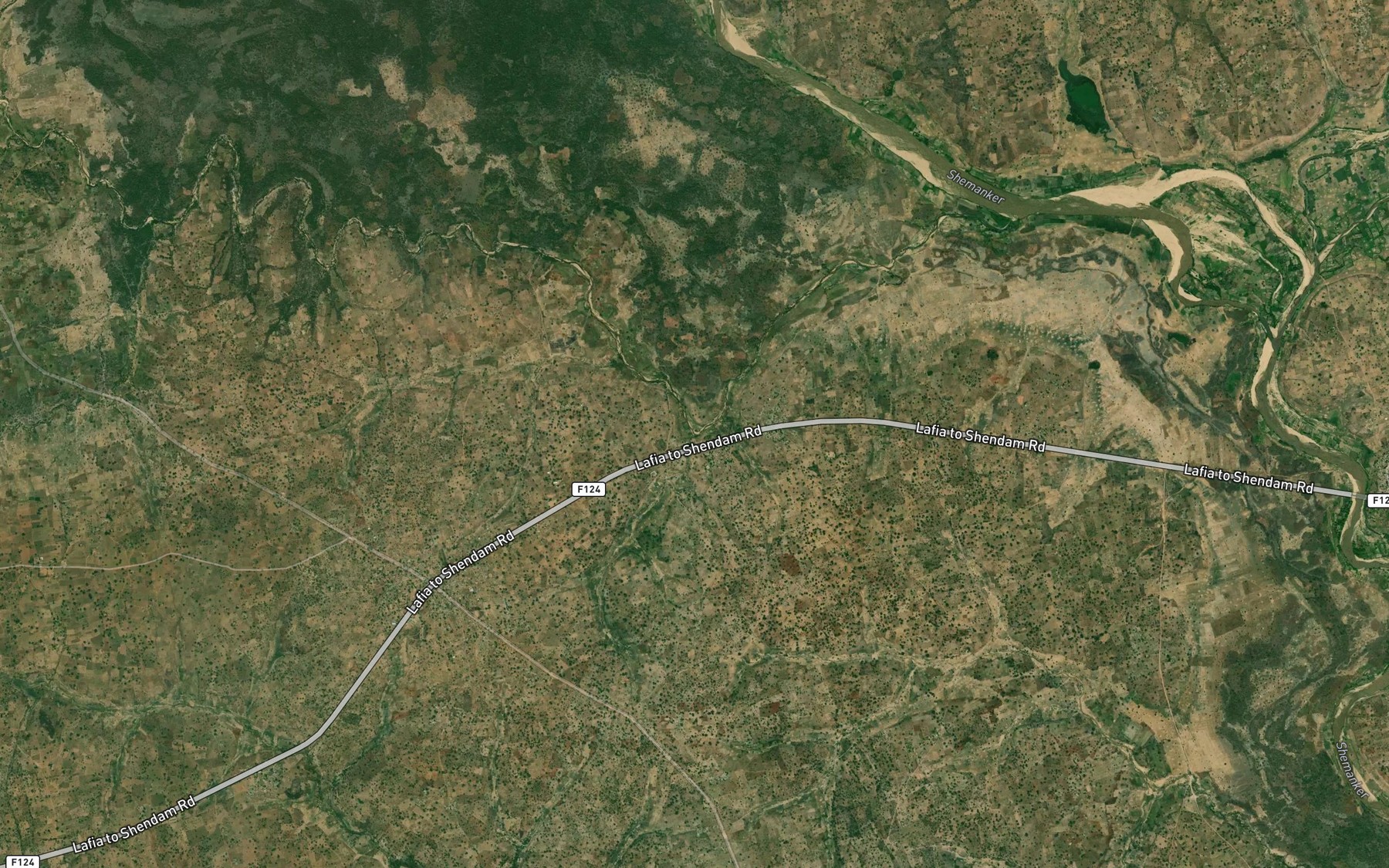 Satellite map of the River Names