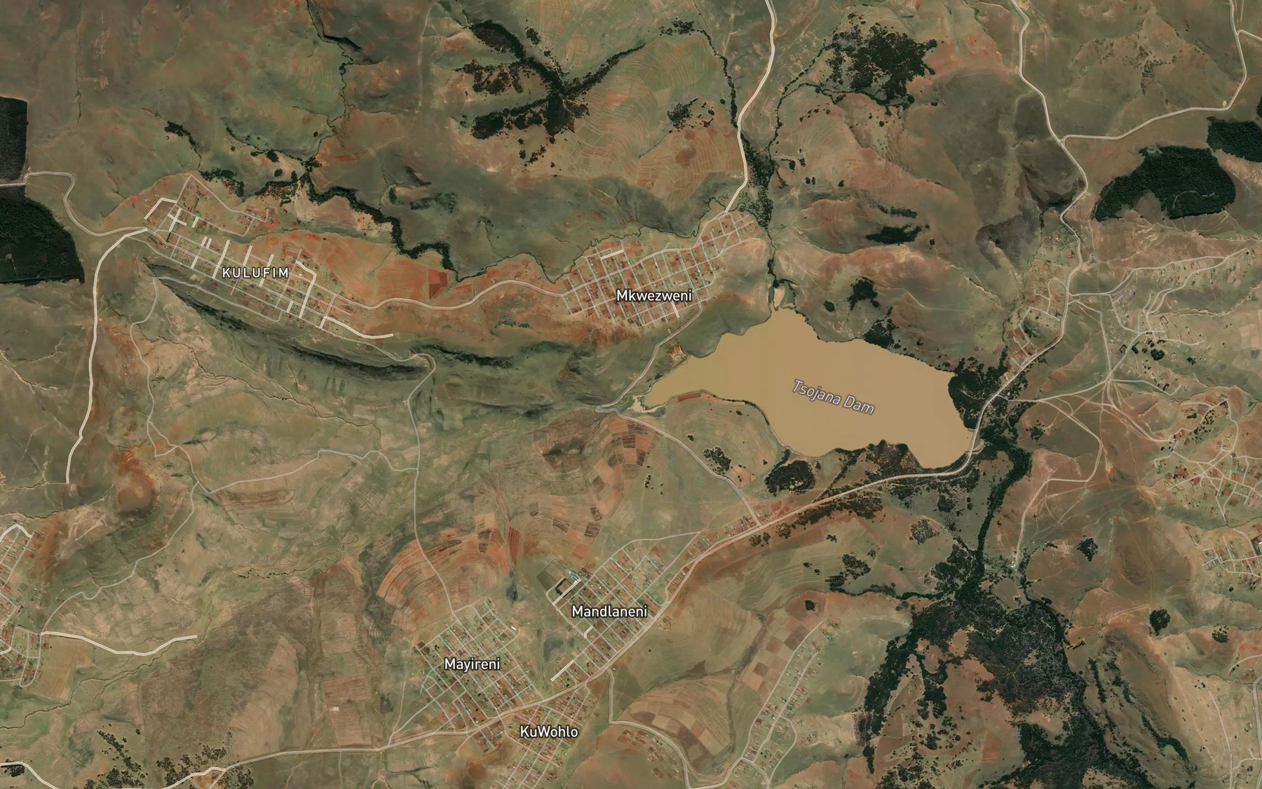 Satellite map of the Ncuncuzo