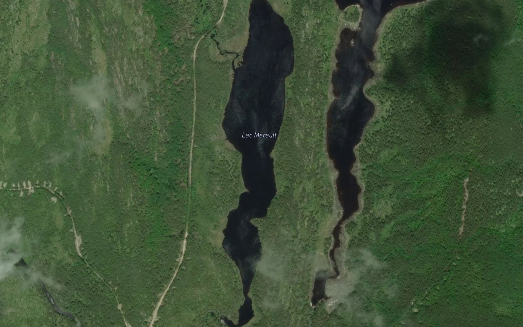 Satellite map of the Lac Merault