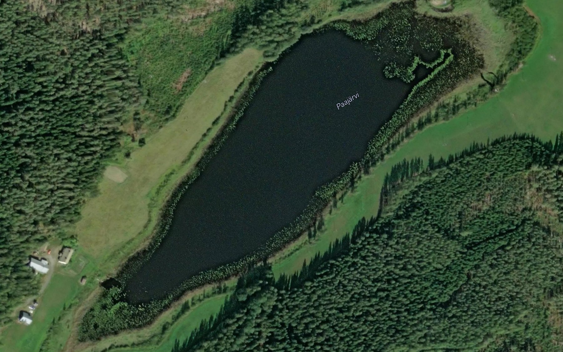 Satellite map of the Paajarvi