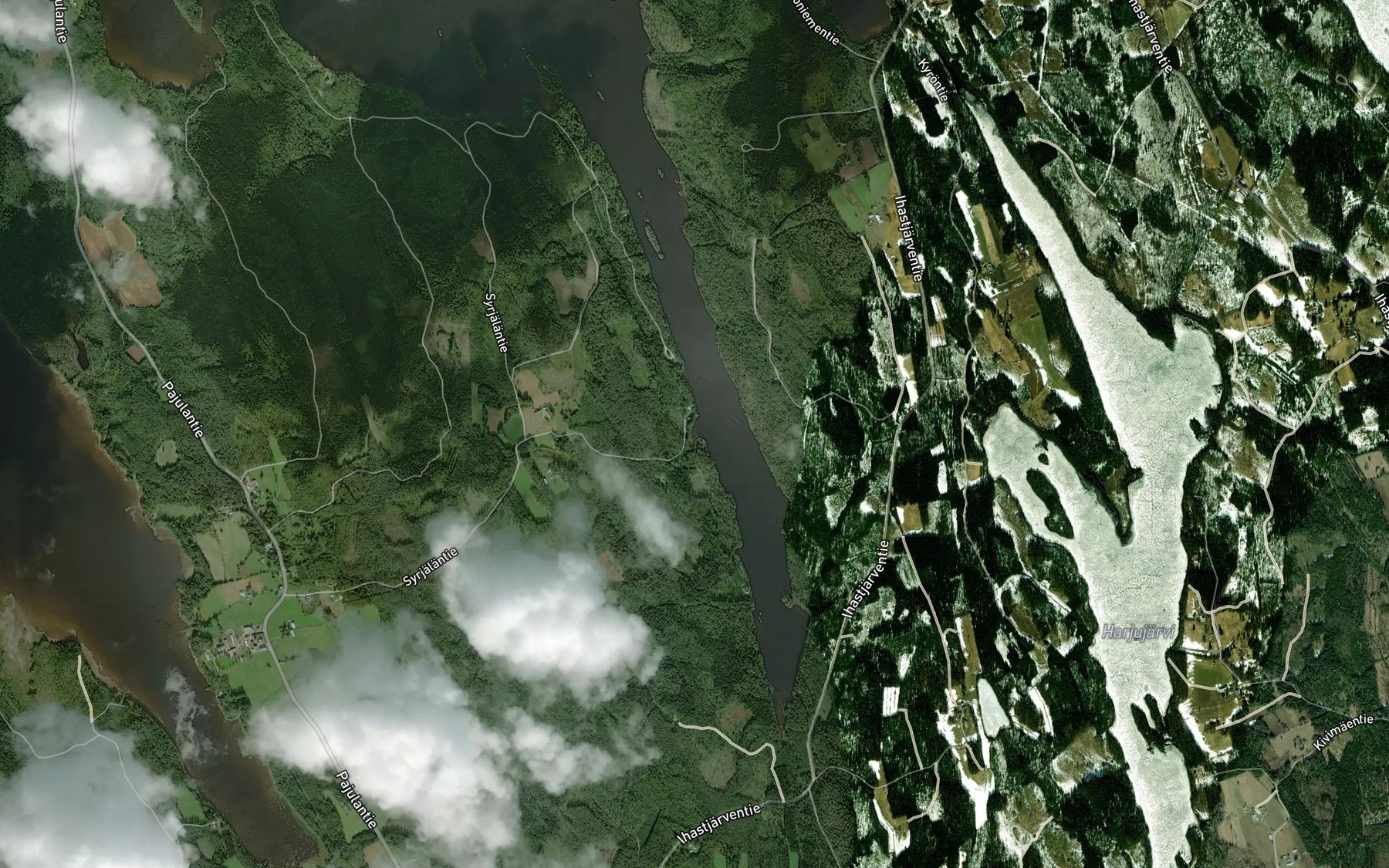 Satellite map of the Horskanlahti