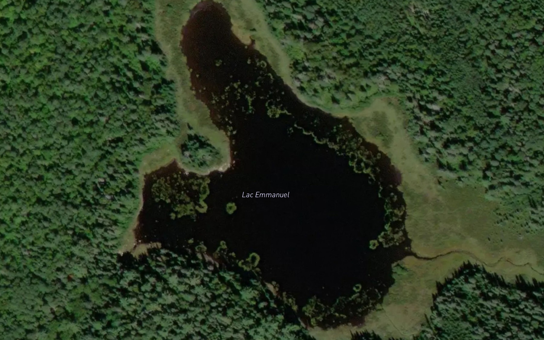 Satellite map of the Lac Emmanuel