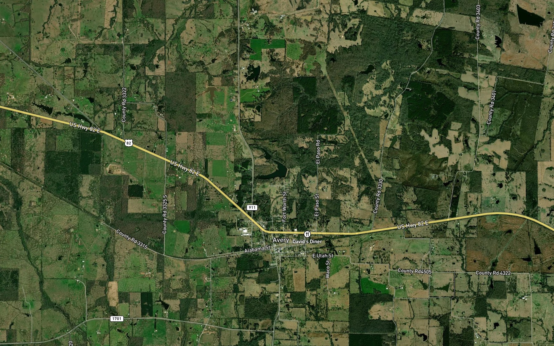 Satellite map of the City Lake