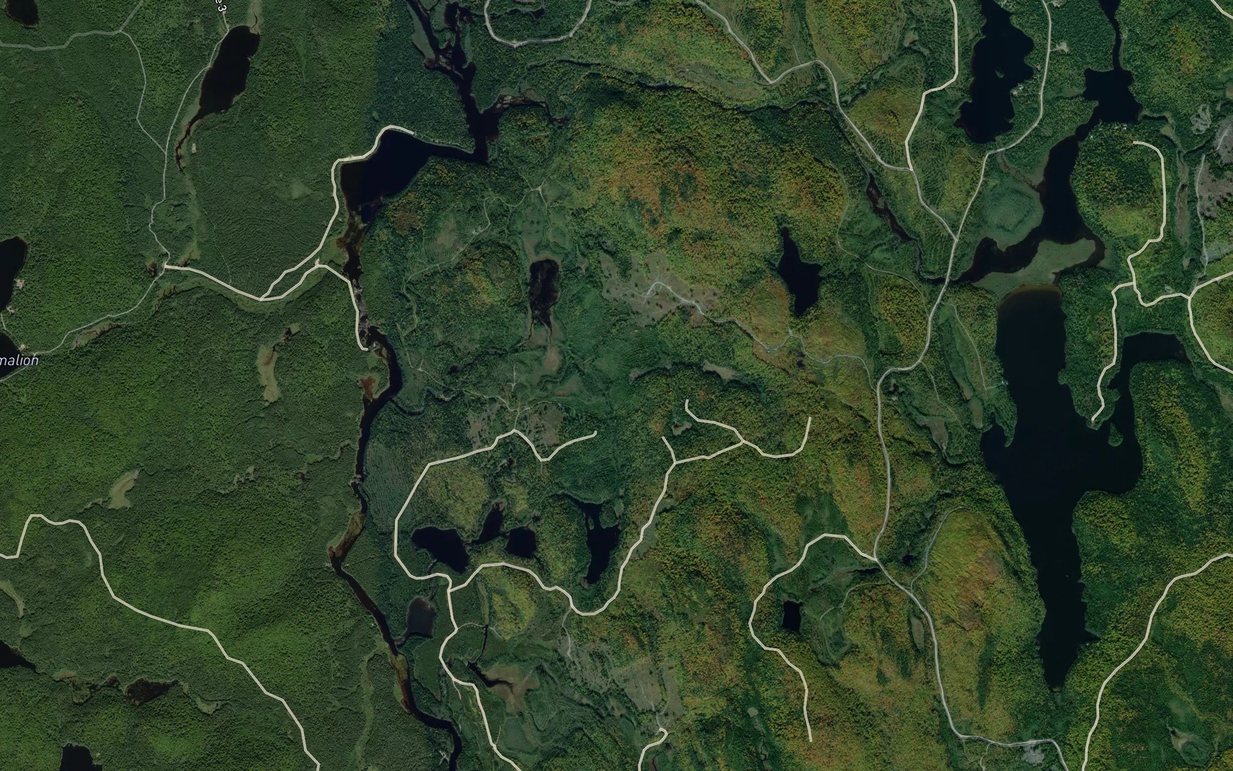 Satellite map of the Etang de la Lande