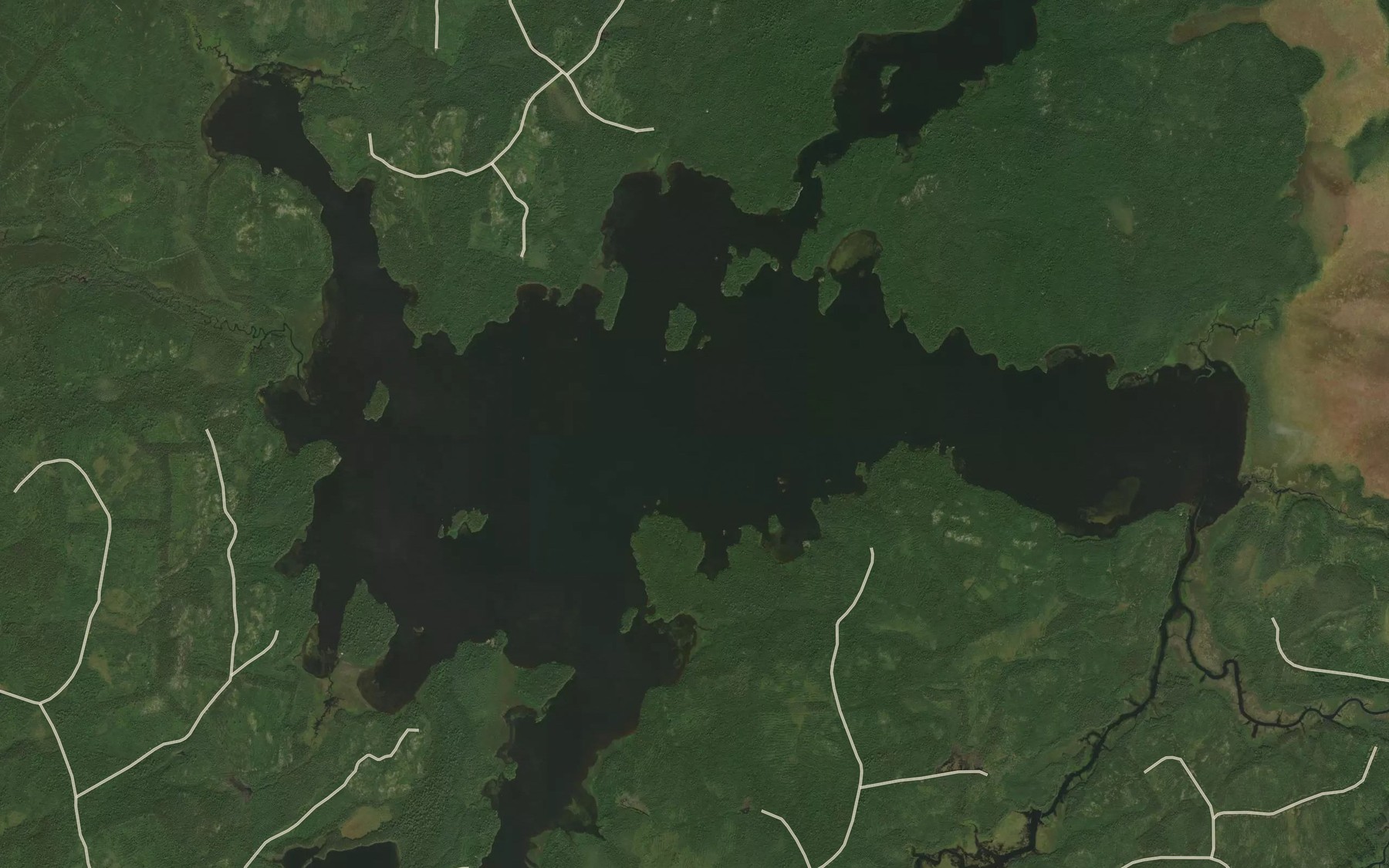 Satellite map of the Lac Otanibi