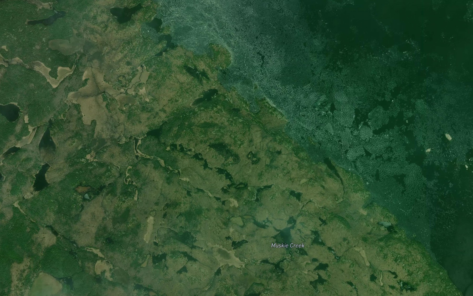 Satellite map of the Simpson's Bay