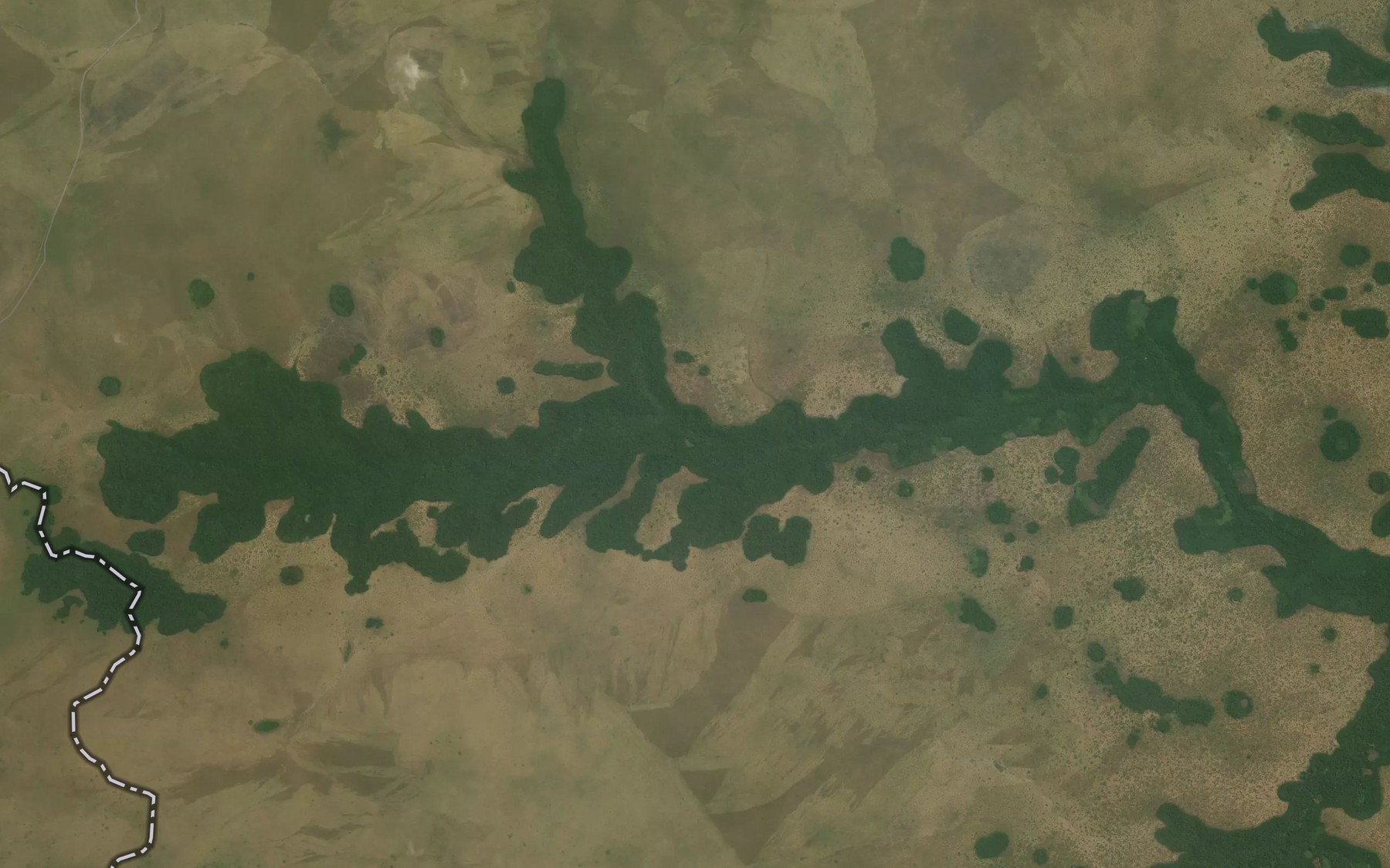 Satellite map of the Bagui