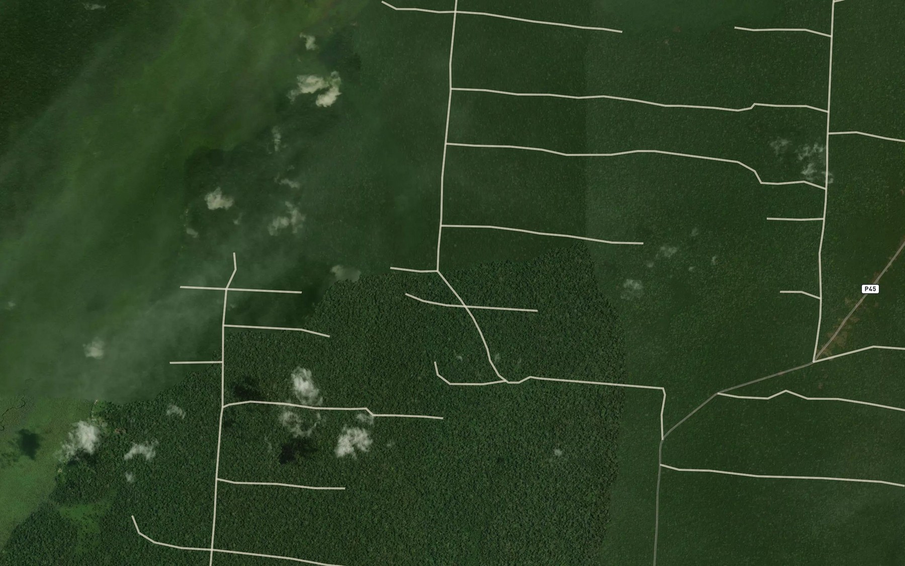 Satellite map of the Mikanga