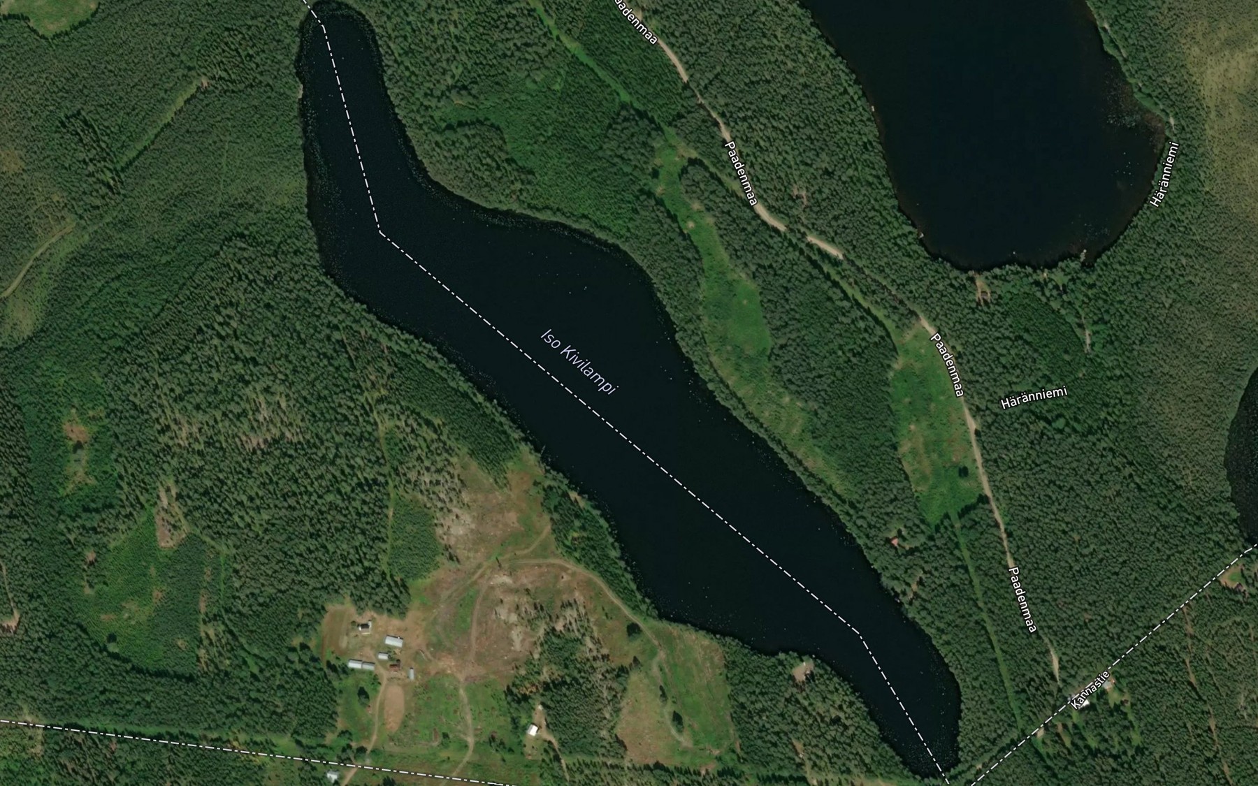 Satellite map of the Iso Kivilampi
