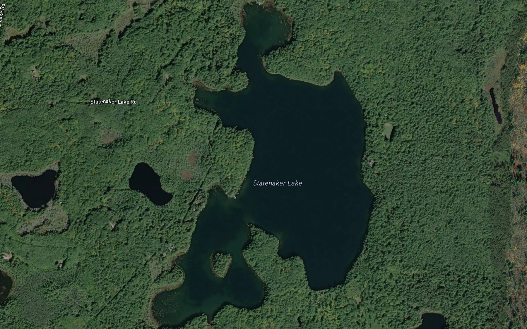 Satellite map of the Statenaker Lake