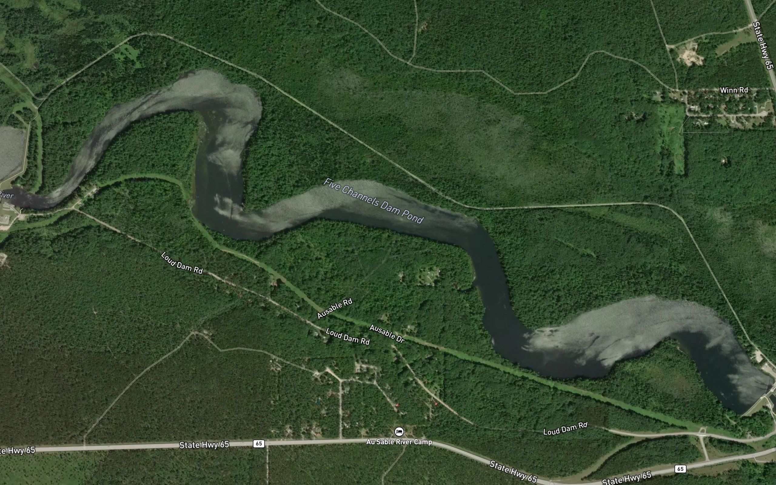 Five Channels Dam Pond