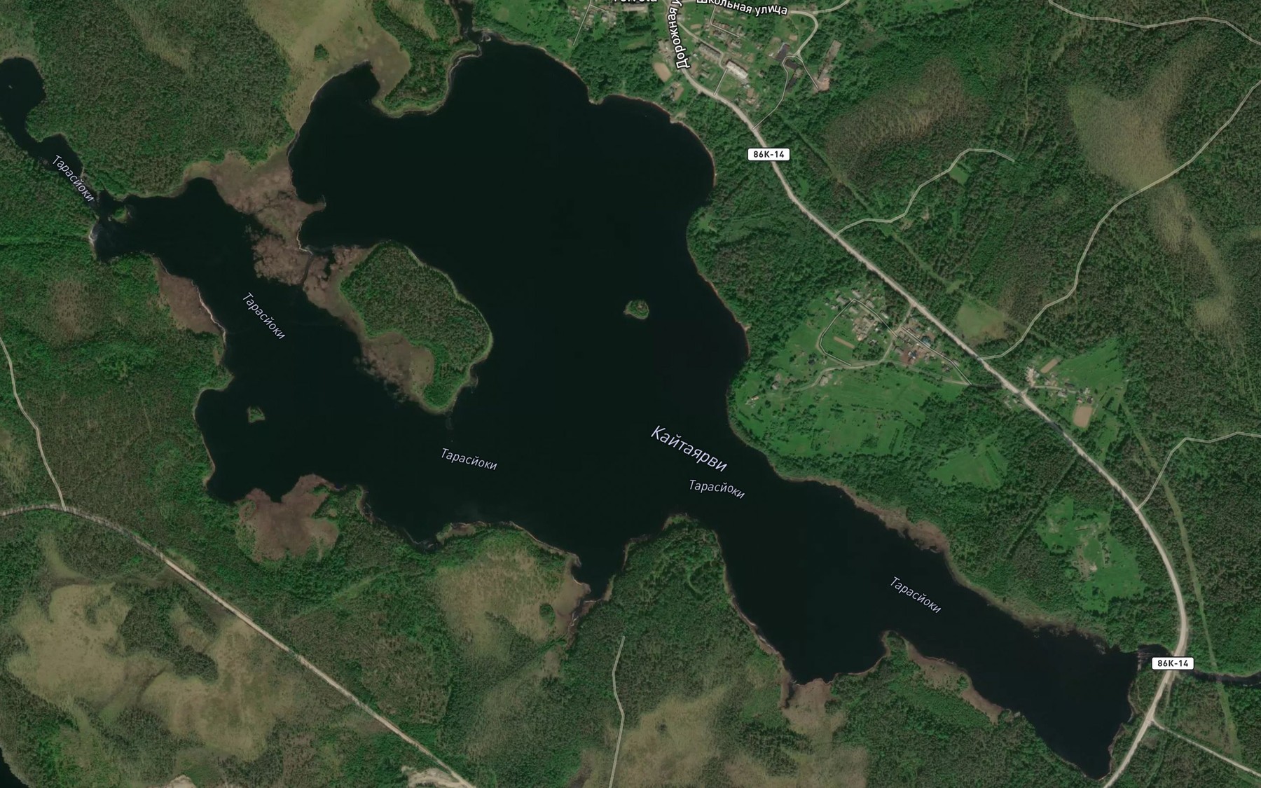 Satellite map of the Ozero Kayta-Yarvi