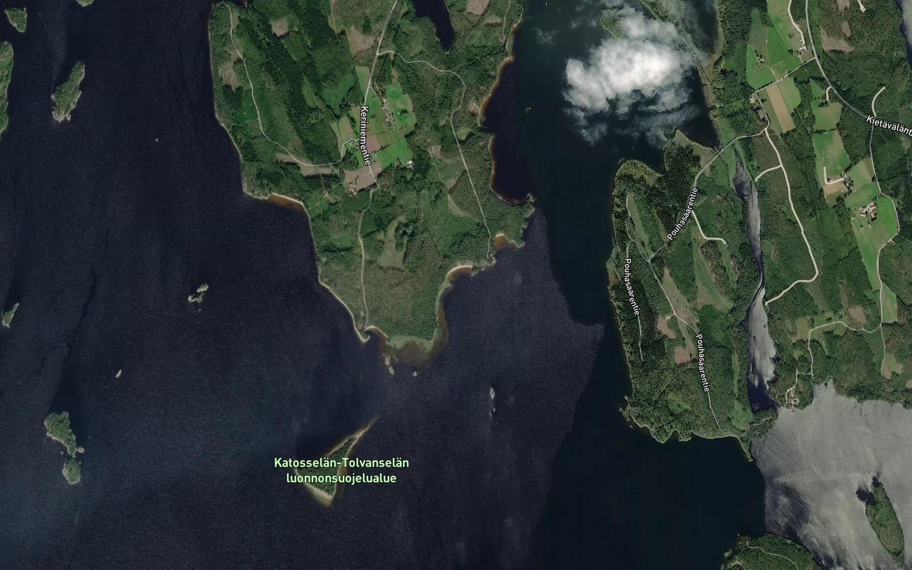 Satellite map of the Suuri-Vehkalo