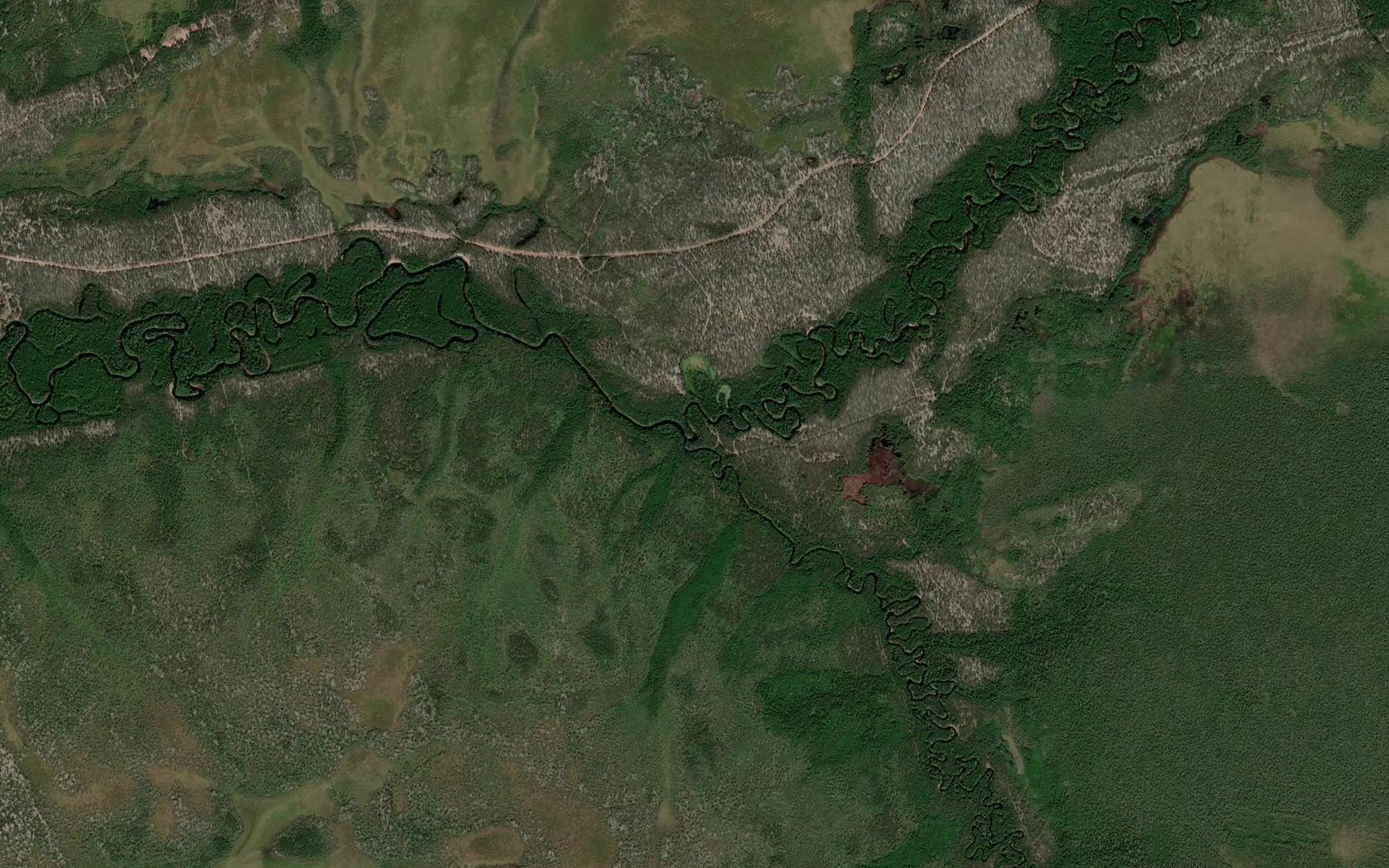 Satellite map of the Verkhniy Pidzh
