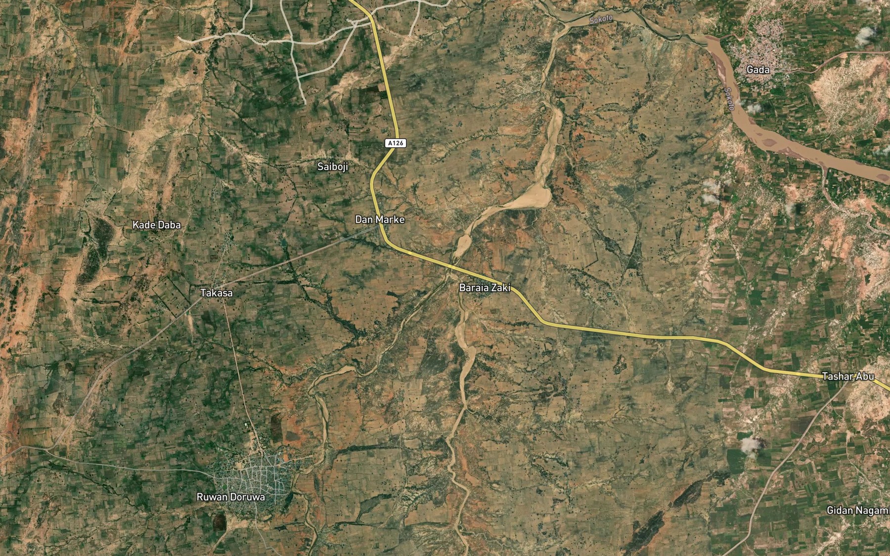 Satellite map of the Baraia Zaki