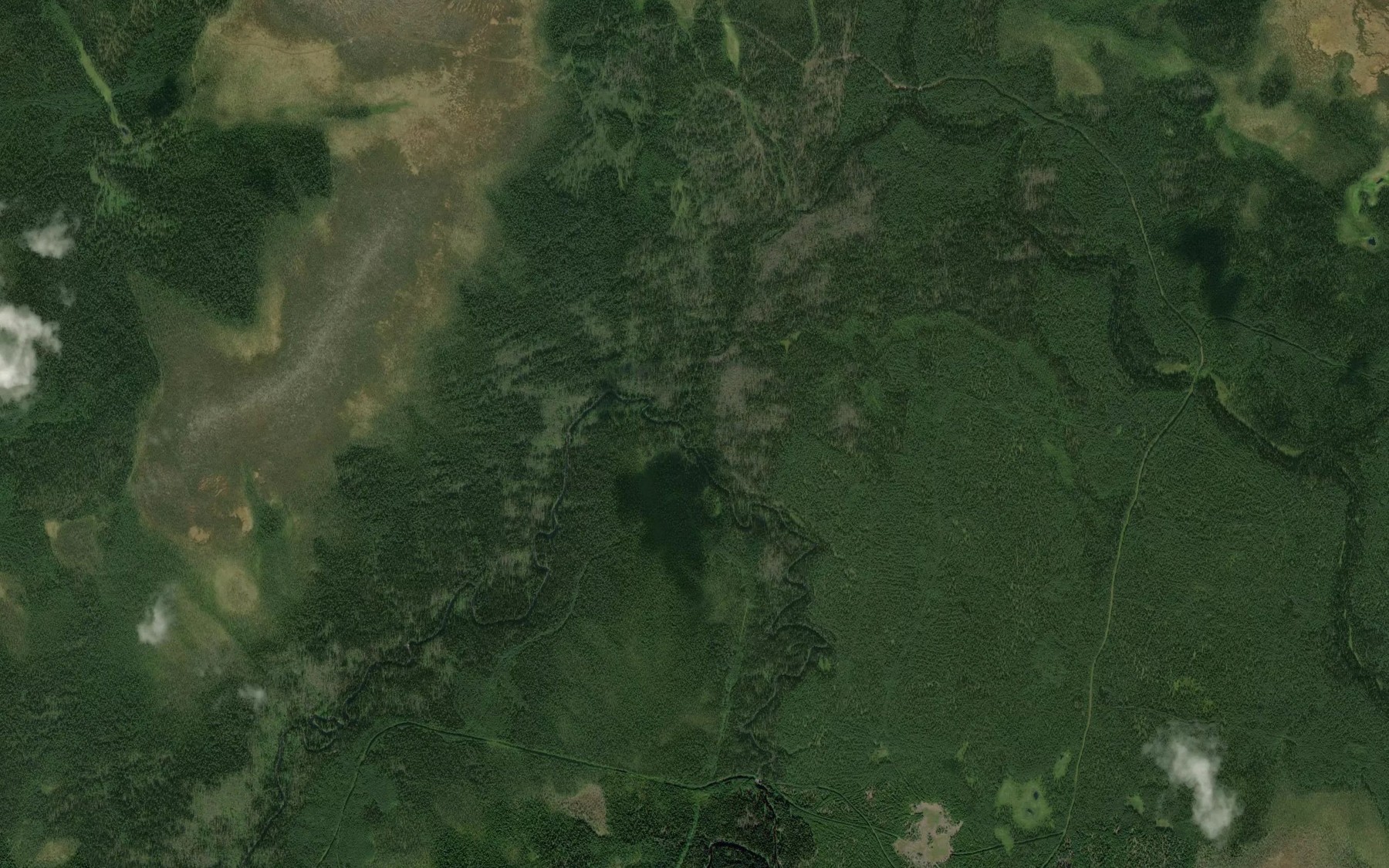 Satellite map of the Parsovyy