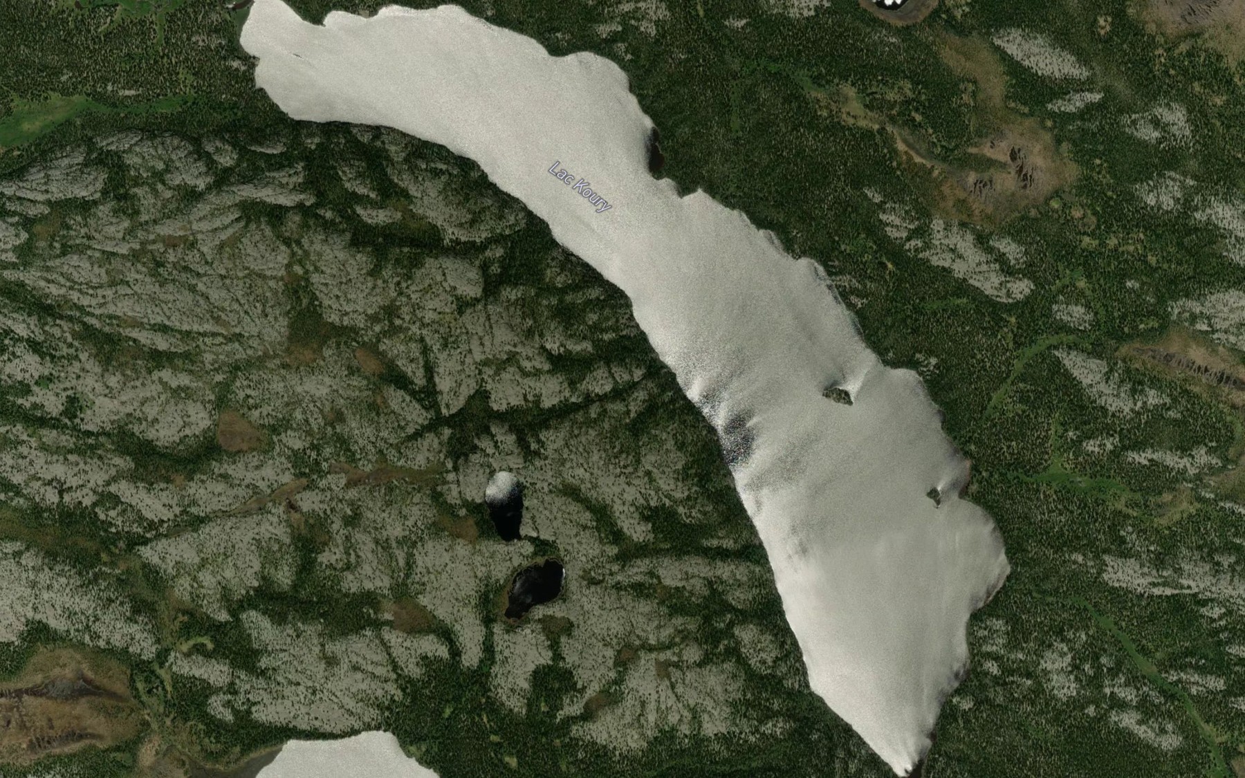 Satellite map of the Lac Koury