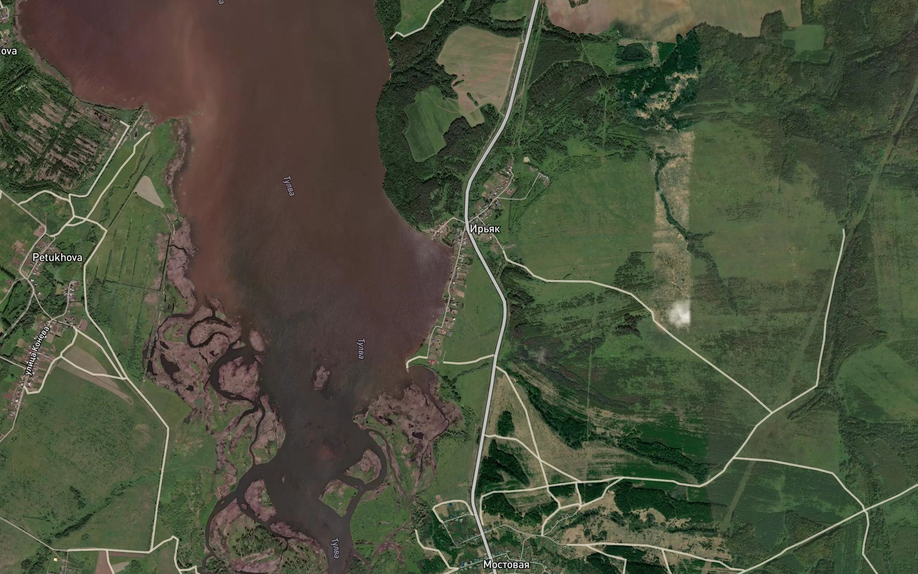 Satellite map of the Ir'yak