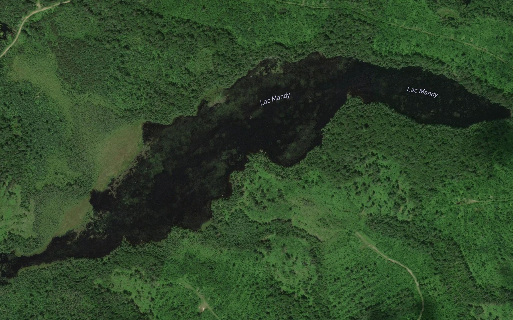 Satellite map of the Lac Mandy