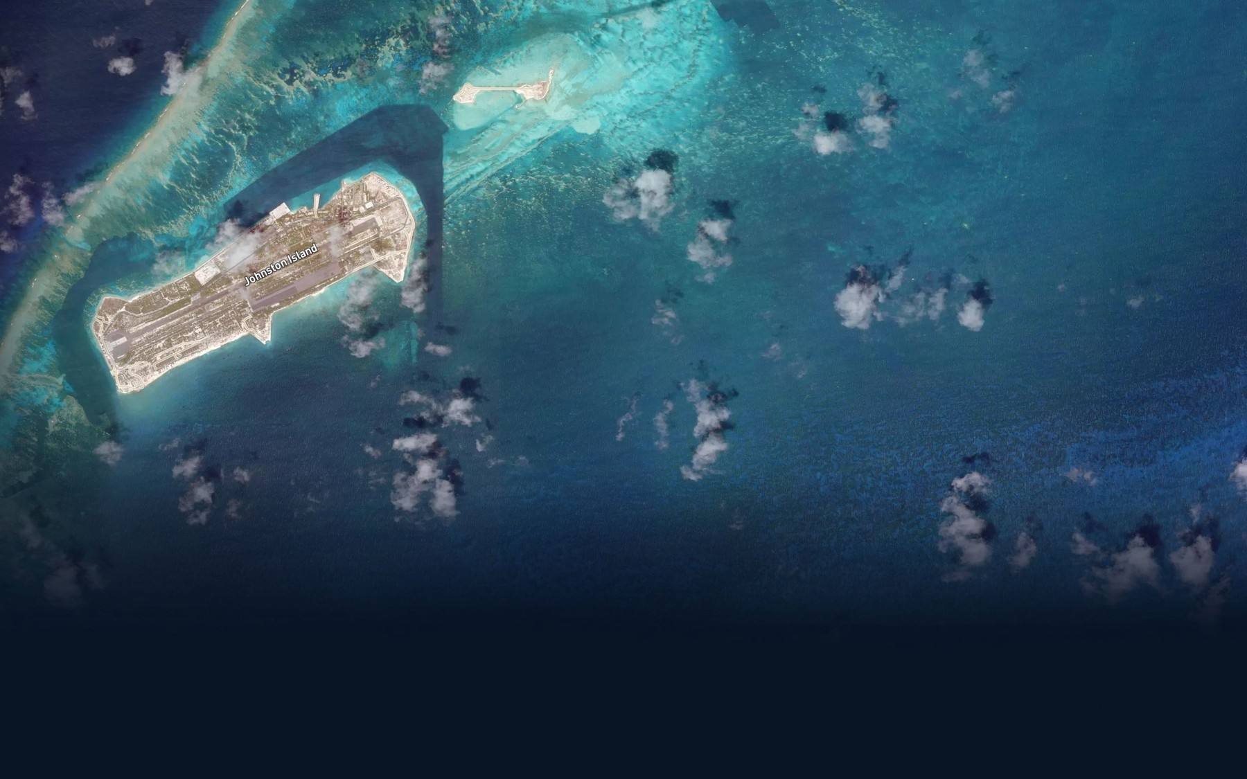 Satellite map of the Johnston Lagoon