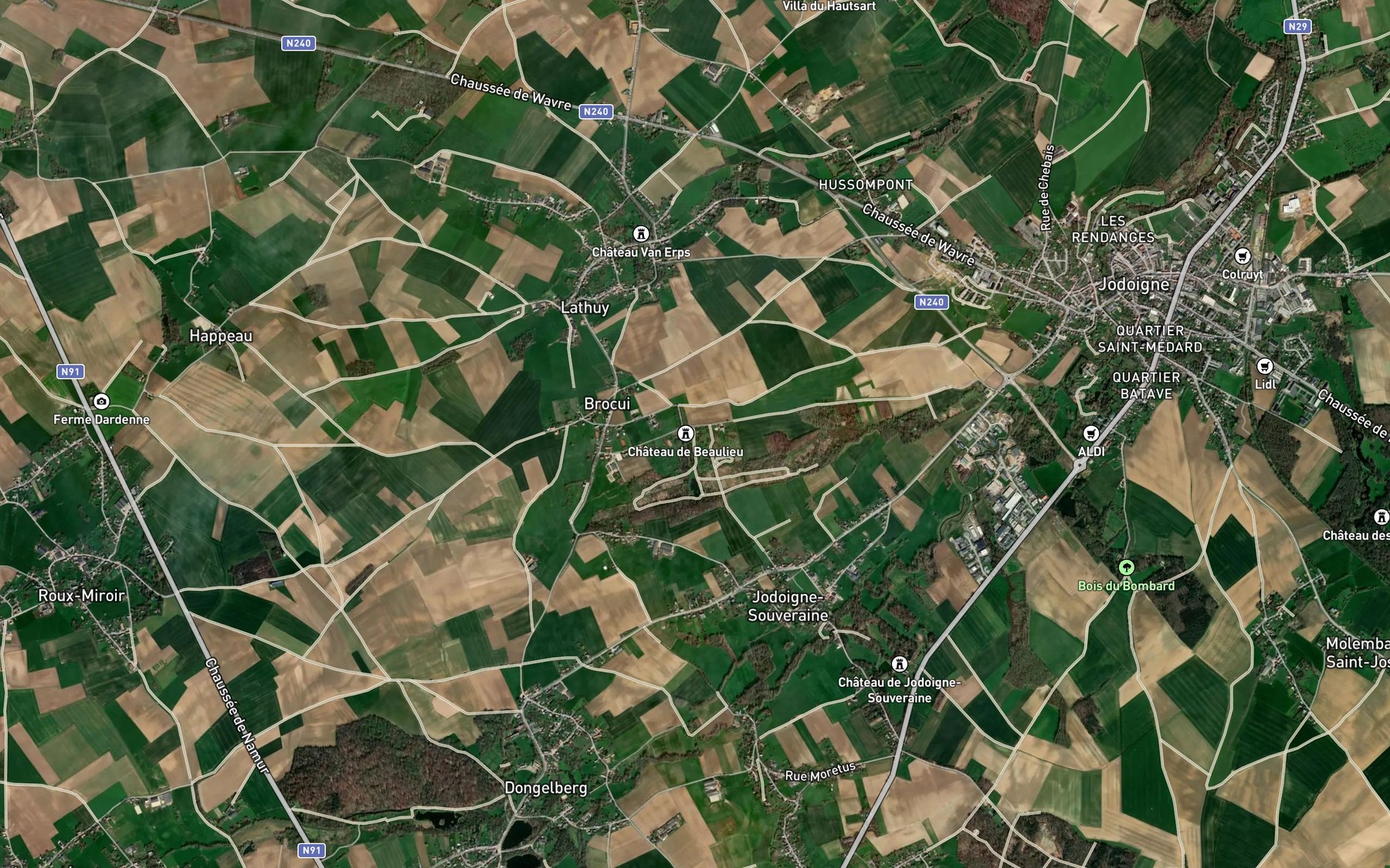 Satellite map of the Ry d'Orbais