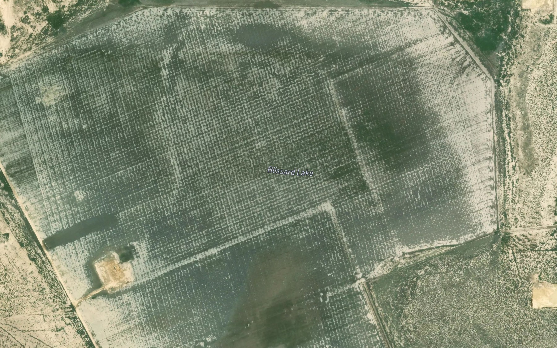 Satellite map of the Blissard Lake