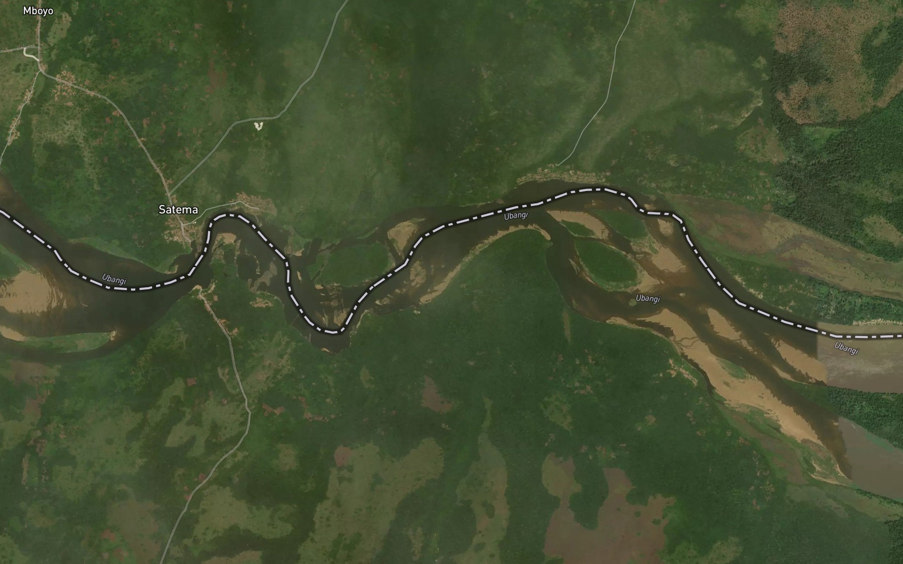 Satellite map of the Lusa