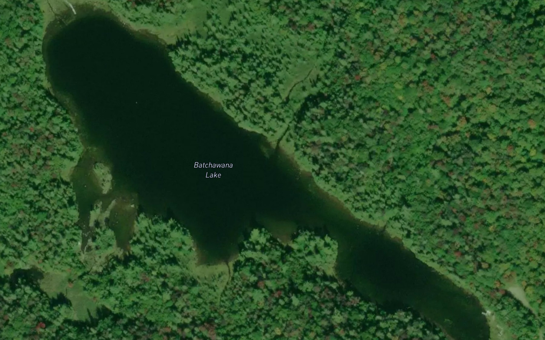 Satellite map of the Batchawana Lake