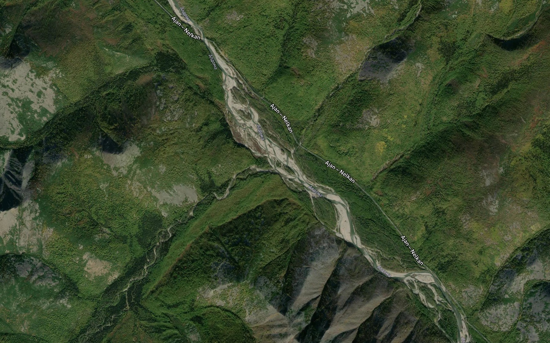Satellite map of the Nantag'ya