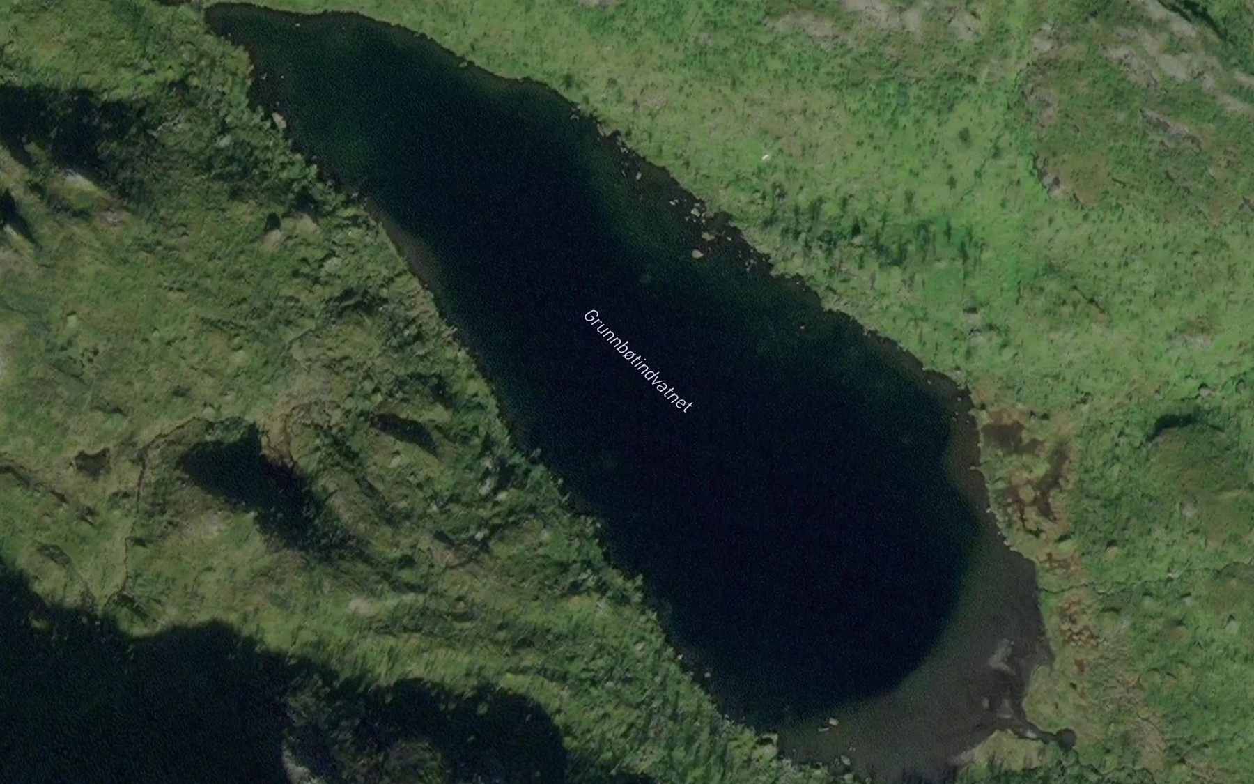 Satellite map of the Grunnbotindvatnet