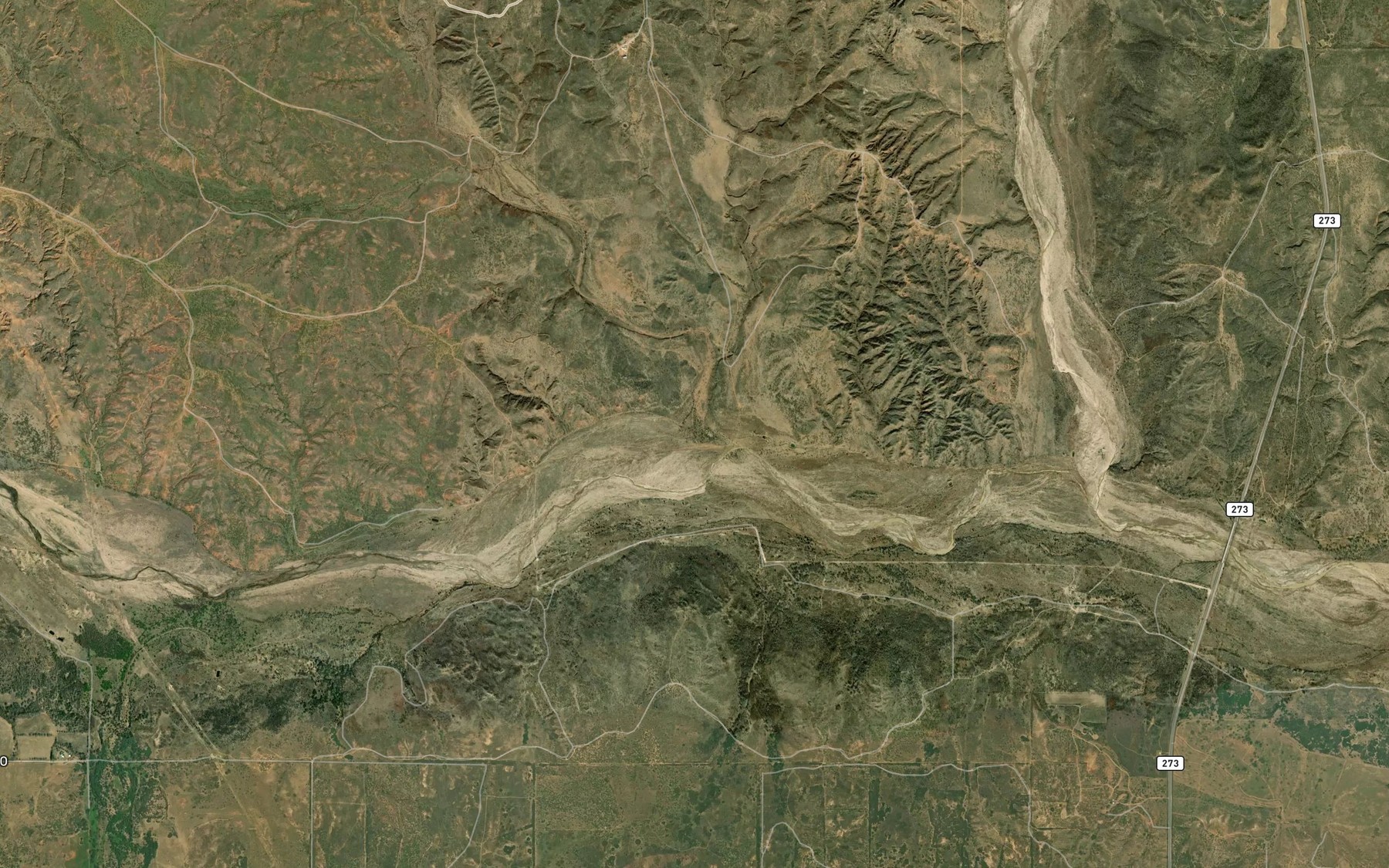 Satellite map of the McCormick Creek