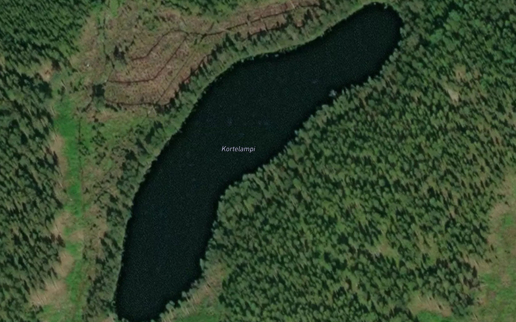 Satellite map of the Kortelampi