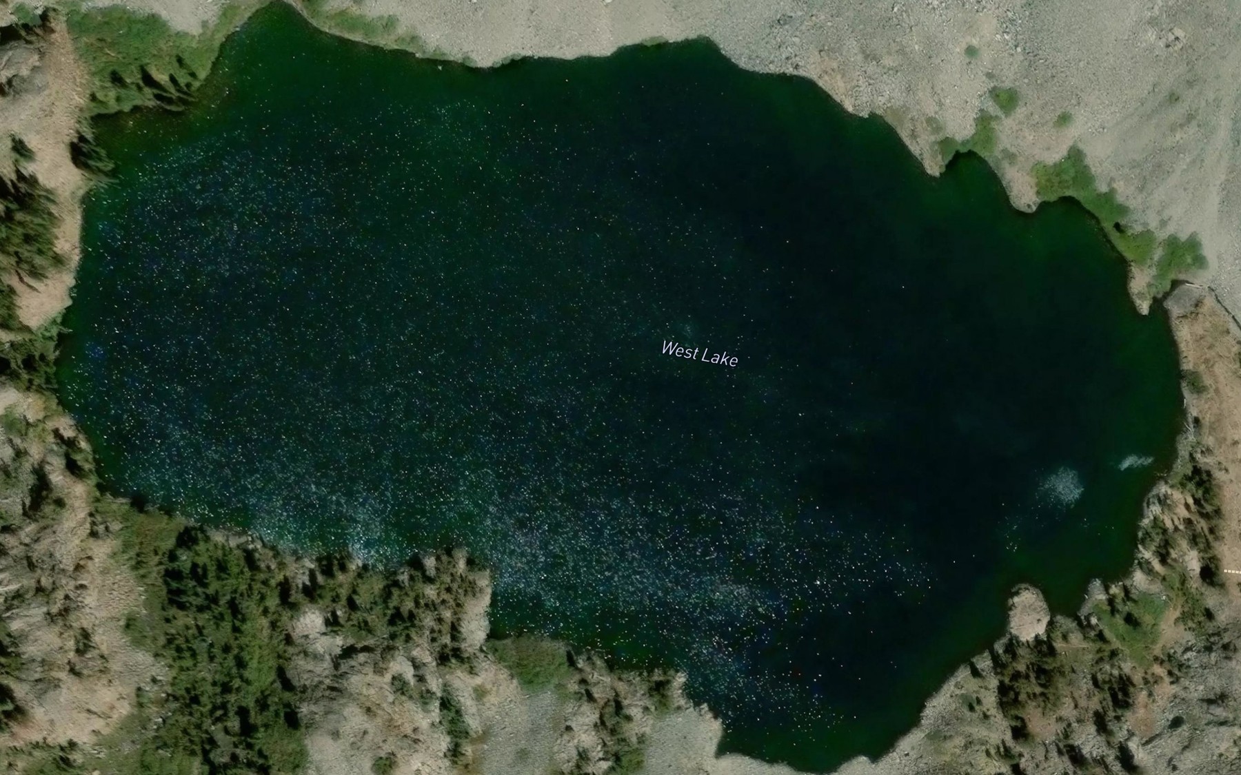 Satellite map of the West Lake