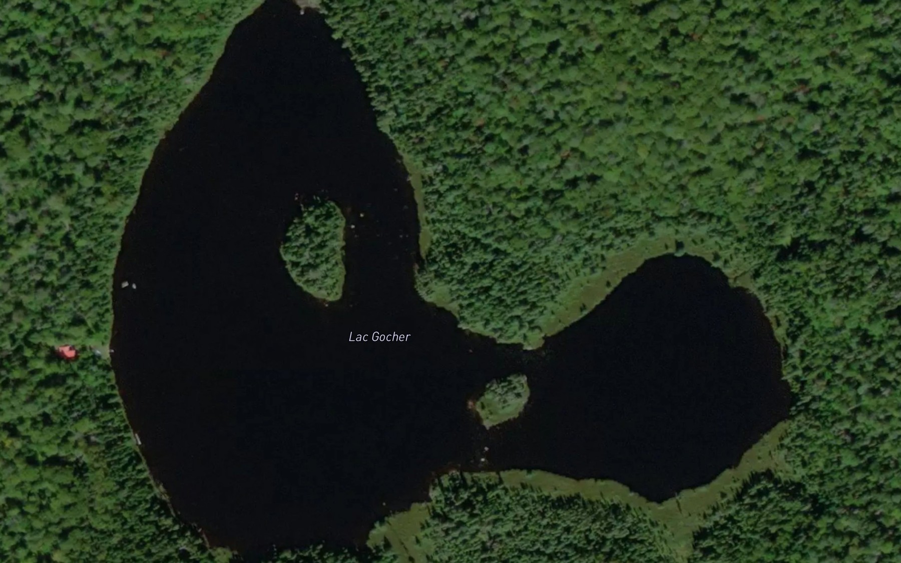 Satellite map of the Lac Gocher