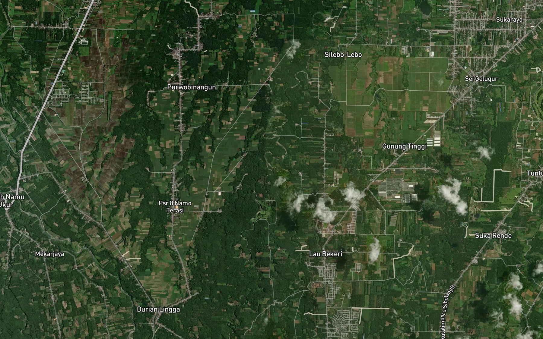 Satellite map of the Lau Bilong