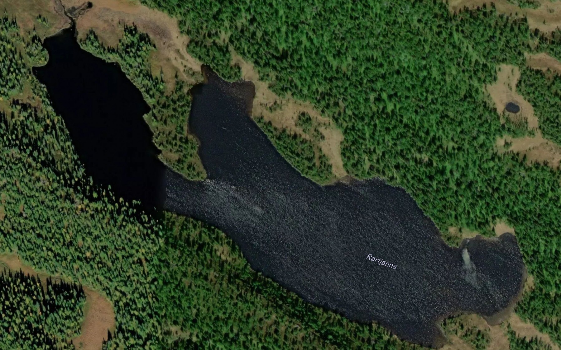 Satellite map of the Rortjorna