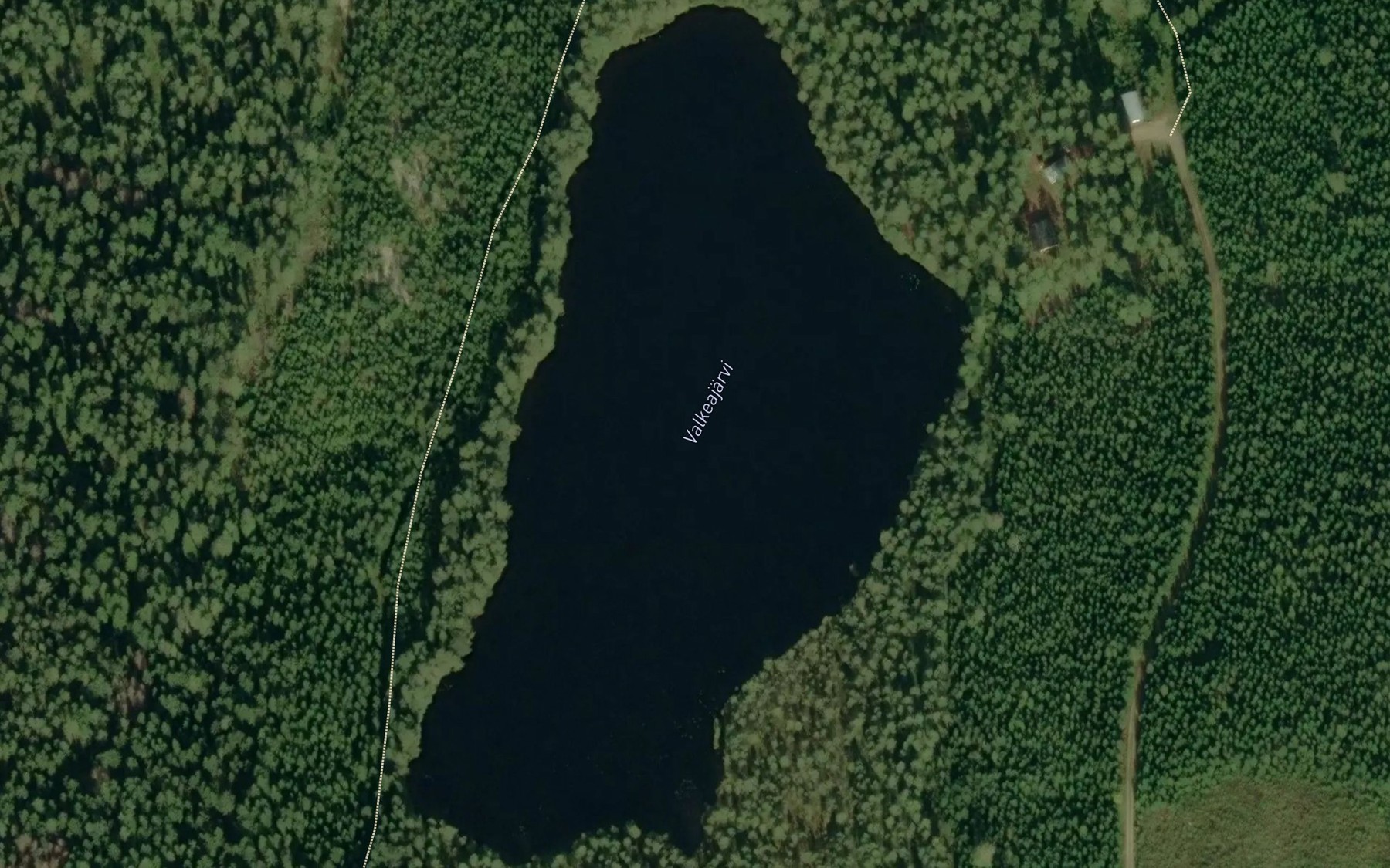 Satellite map of the Valkeajarvi