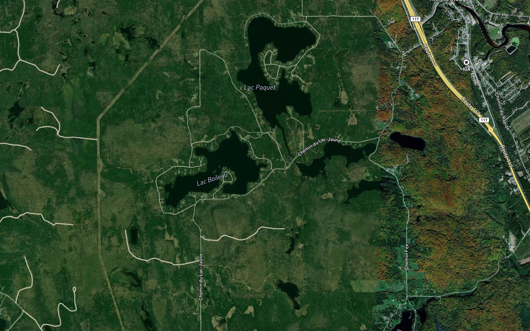Satellite map of the Cours d'eau de la Cape