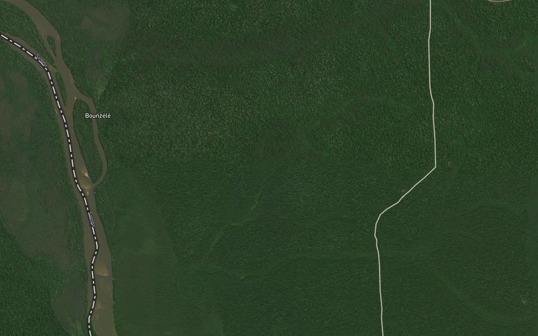 Satellite map of the Moumessie