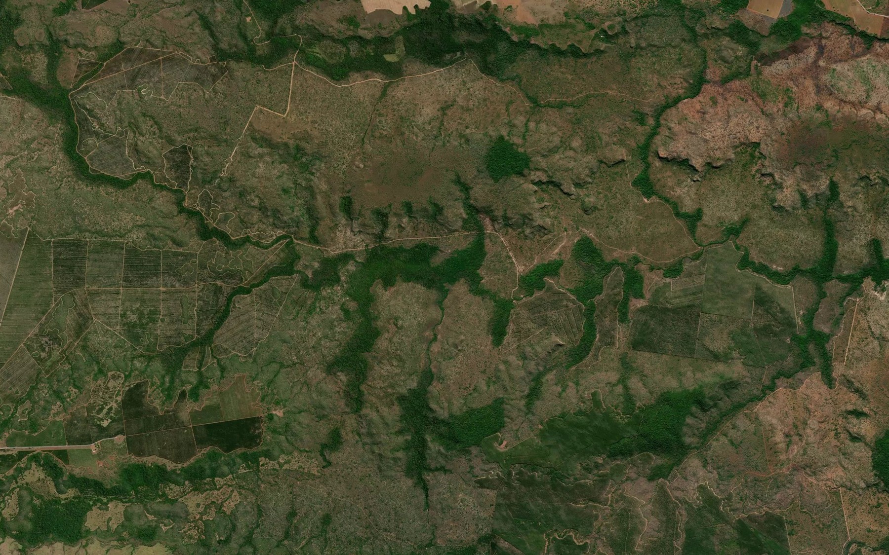 Satellite map of the Corrego Piau