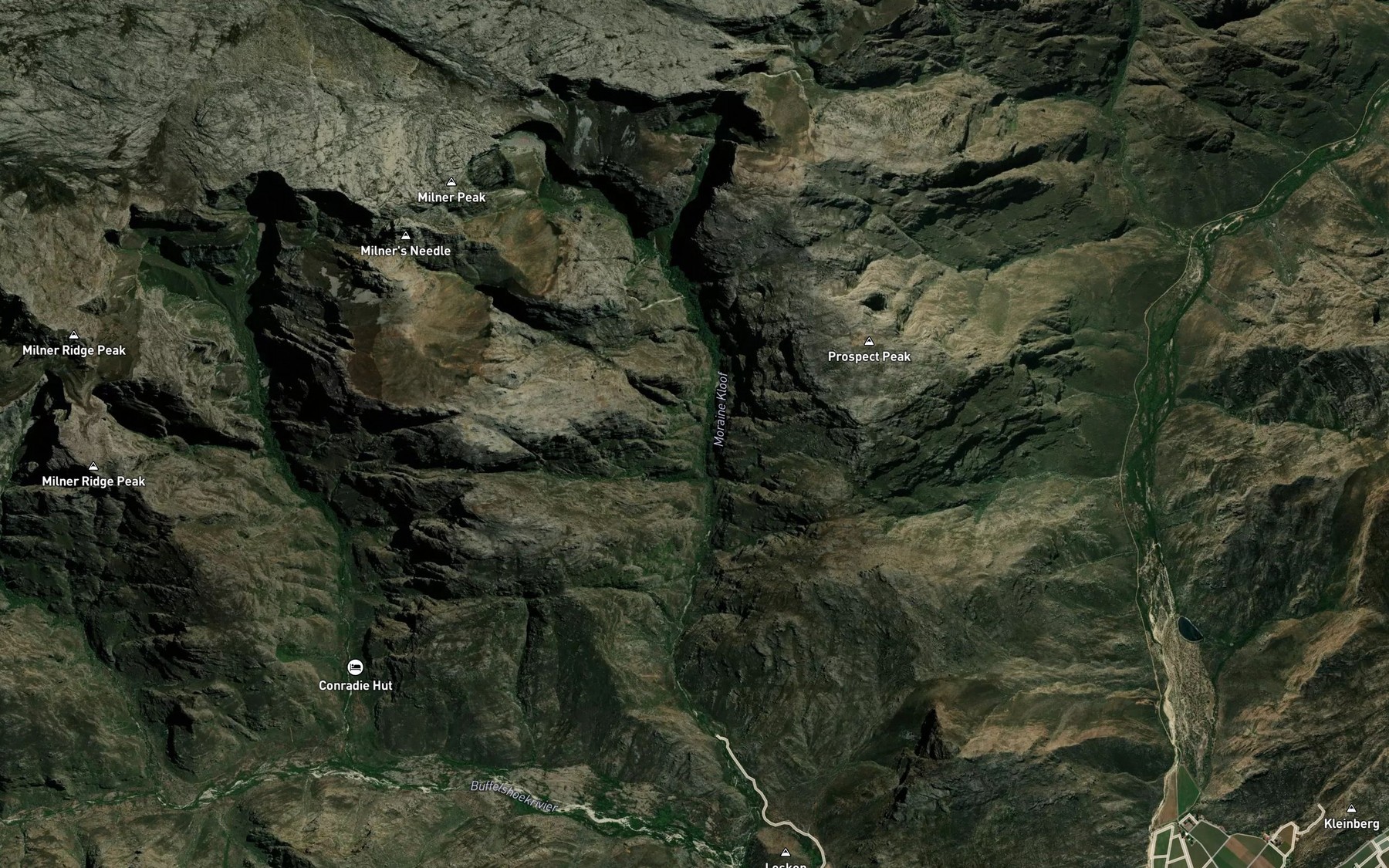 Satellite map of the Morainkloof