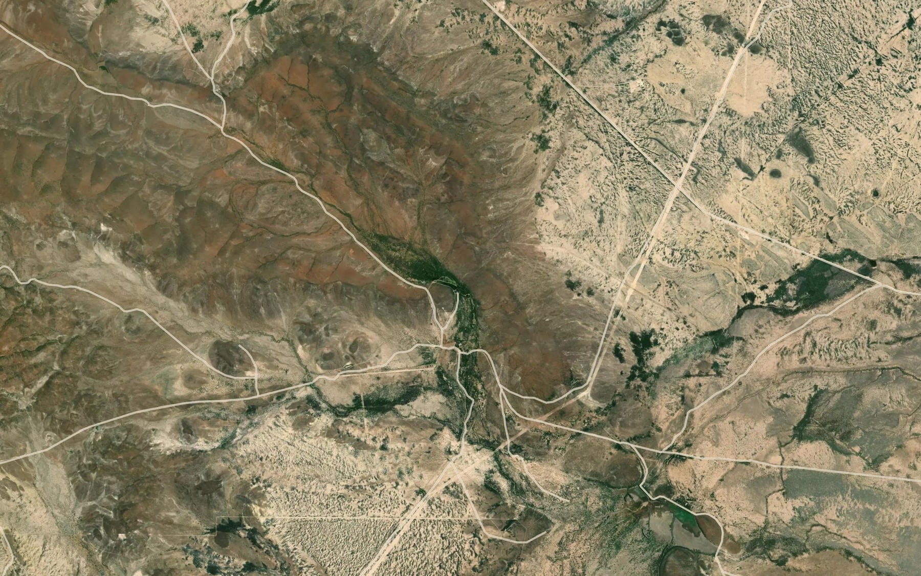 Satellite map of the Leoncita Spring