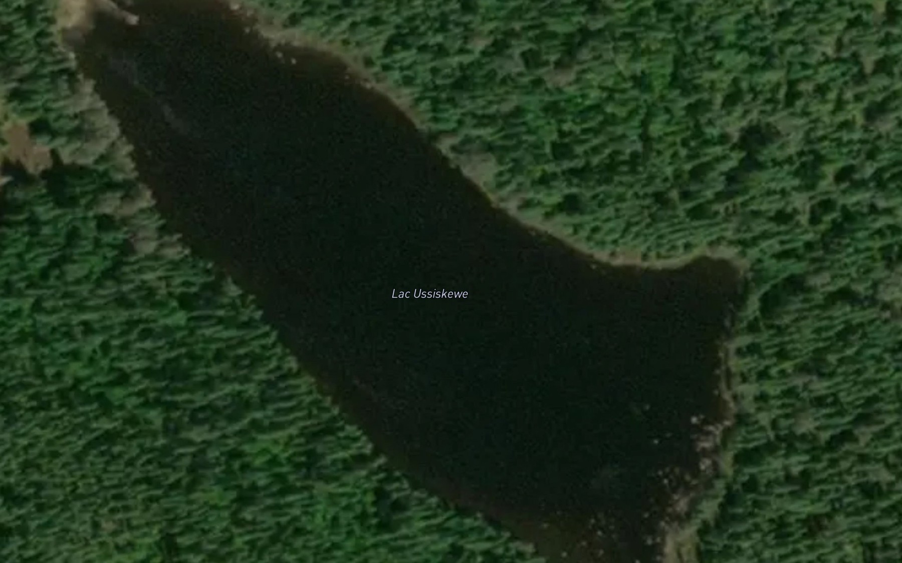 Satellite map of the Lac Ussiskewe