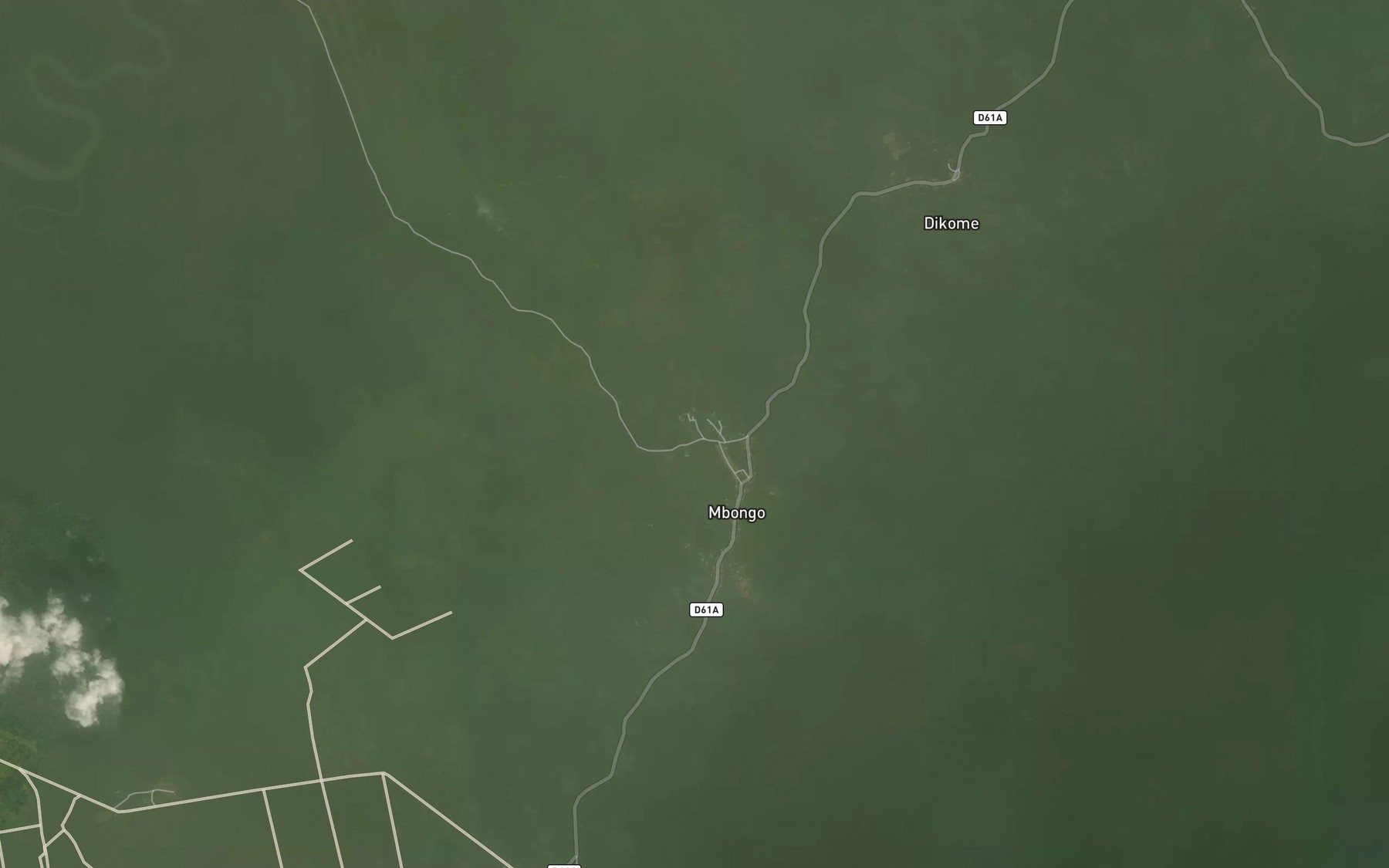 Satellite map of the River Mbonge