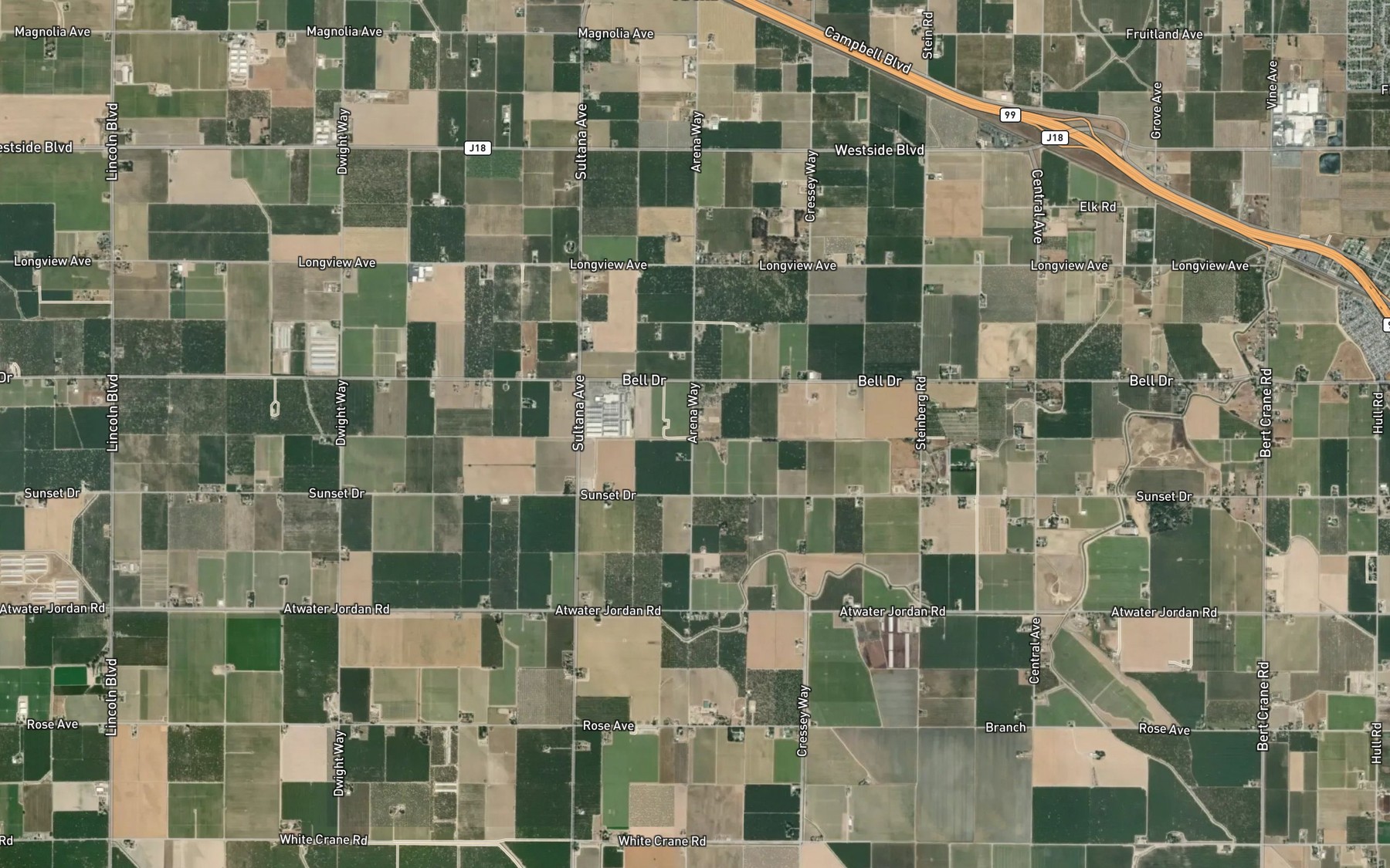 Satellite map of the Swenson Lateral